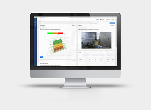 The IIoT software component Machining Analyzer visualizes process data from production.